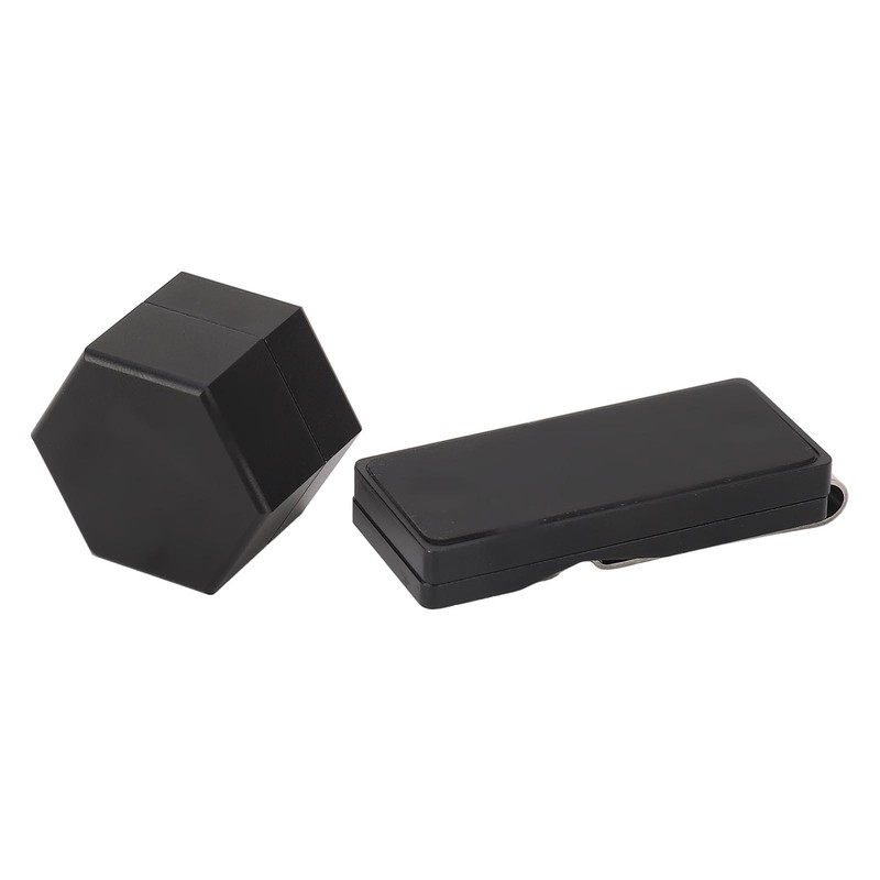 Mini Portable Magnetic Billiard Cue Chalk Case Black Billiard Cue