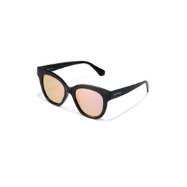 HAWKERS Audrey Sunglasses for Men and Women, Raw Rose Gold Polarised · Black