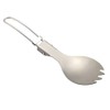 EUBEISAQI Folding Camping Spork,Lightweight Metal Portable Reusable Flatware Fork -
