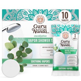 GuruNanda Eucalyptus Vapor Shower Tablets, 10 ct