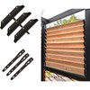 Explranltec Louver Bracket Kit, Deck Sunblind System, Shutters Hardware System