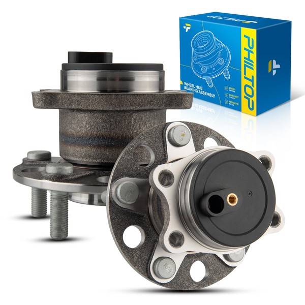 PHILTOP 512332 x2 Rear Wheel Hub Assembly Compatible with 2008-2014