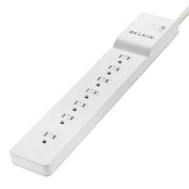 Belkin 7-Outlet Commercial Power Strip Surge Protector with 6ft Power Cord, 2160 Joules