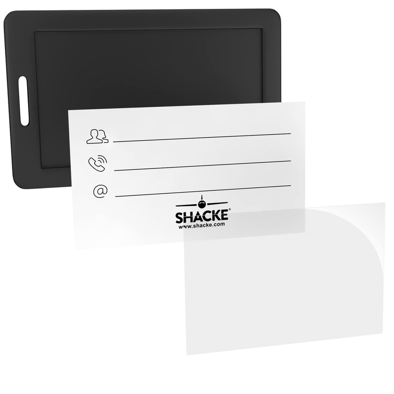 Shacke Medical Equipment Luggage Tag for Respiratory Devices (Black /