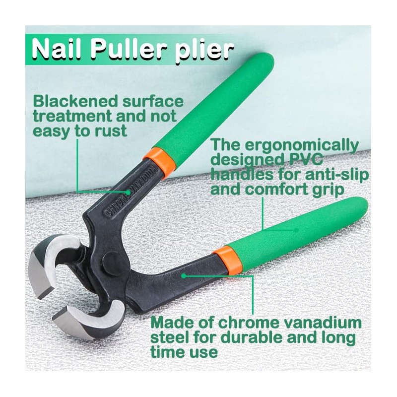 LEONTOOL Gouring Nipper, Strong End Nipper, Gouring Nipper, Nail Puller,