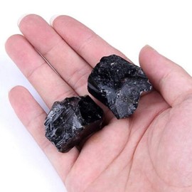 juanxian Natural Black Obsidian Stone Small Quartz Stones Crystals as Computer Stone, Water Stone, Healing Stone, Lucky Stone or Decoration