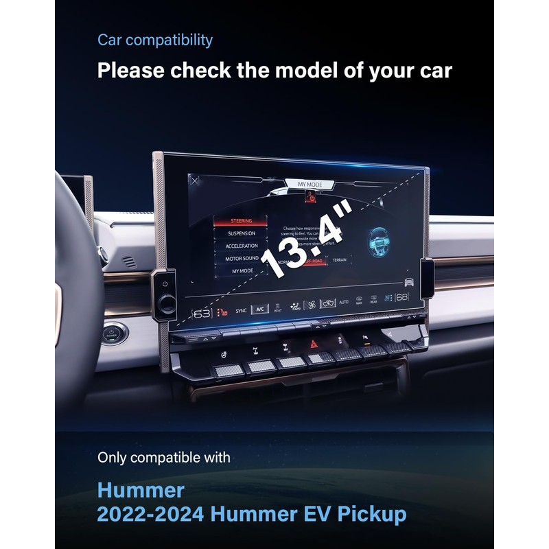 WEIPIN For 2022-2025 Hummer EV Pickup (2X/3X/Edition 1) Screen Protector