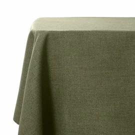 WAITER TREE Rectangle Tablecloth Wrinkle Resistant Waterproof Linen Textured Table Cloth for Dining Parties Kitchen Wedding Use (Moss Green, 57x118 Inch)