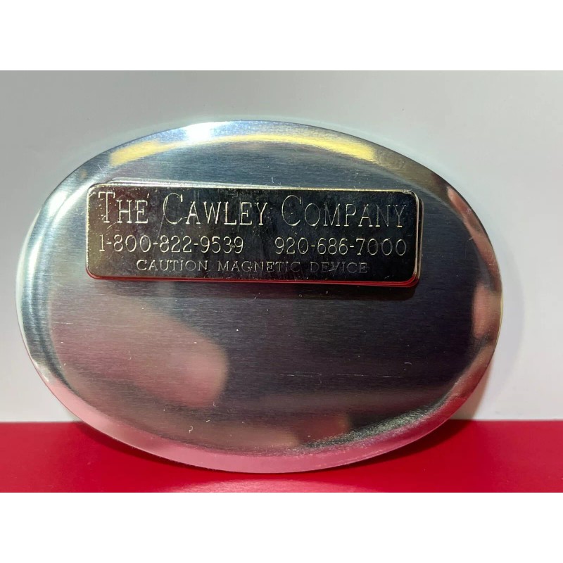 Cawley Company Magnetic Oval Name Badge Blanks with Pin –