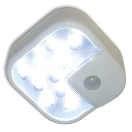 EPOSGEAR Minder 10 LED Stick-On Motion Activated PIR Cordless Sensor Light - Perfect for use in Kitchens, Cupboards, Wardrobes, Closets and Other Low Light Areas (1 Pack)