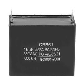 CBB61 Capacitor，350VAC 16uF Motor Running Starting Capacitor Generator，50/60Hz Start Capacitor Run Capacitor，for Brushless Gas & Generators