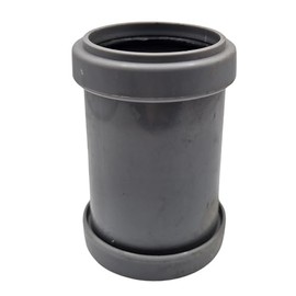 SHMOX 32mm Grey Pushfit Straight Pipe Coupler- Waste Pipe and Fittings