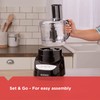 BLACK+DECKER 8-Cup Food Processor, Easy Assembly, Stainless Steel S-Blade, Shred,