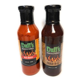 Duffs Famous Chicken Wing Sauce Combo - Hot Sauce and Char-B-Q