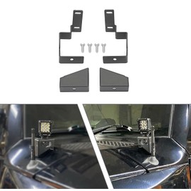 WSays Hood Ditch LED Light Pod Side View Mounting Brackets Compatible with Toyota FJ Cruiser 2005-2015