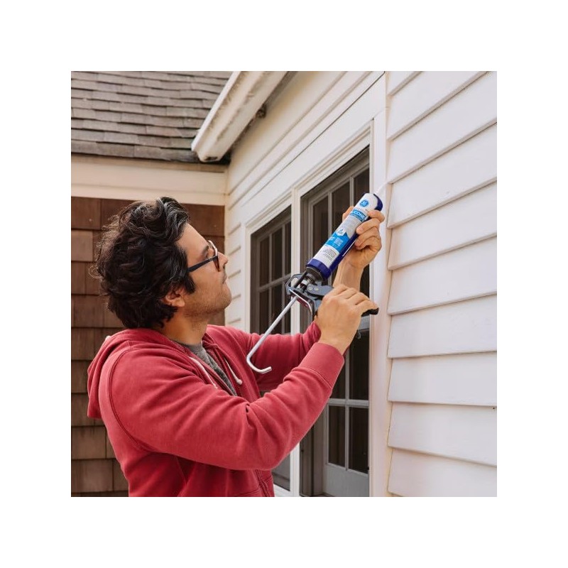 GE All Purpose Silicone Caulk, Clear, 10 fl oz Cartridge,