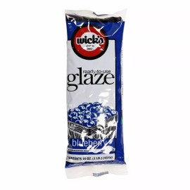 Wicks 1 Lb Blueberry Glaze || Dessert Fruit Syrup || Use in Pies Shortcake Cheesecake