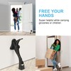 1 Pack Black Kick Down Door Stopper for Bottom of