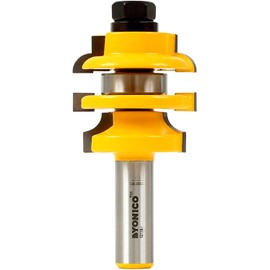 Yonico Router Bits Rail and Stile Stacked Roundover 1/2-Inch Shank 12118
