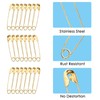 LLYJOYE 200 Pcs Small Gold Safety Pins 19 mm Safety