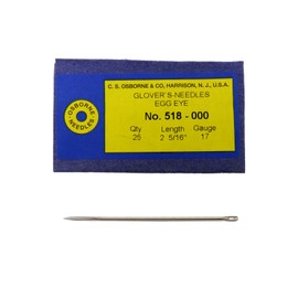C.S. Osborne Pack Of 25 Glover's Needles #518 (518-000) Size 000 Made In USA