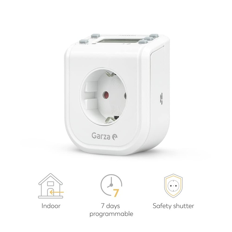 Heron Power – temporizador-programador Digital Mini, 16 PROGRAMMES, 24 Hours