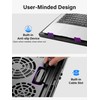 Kootek Laptop Cooling Pad, Laptop Cooler with 5 Quiet Fans