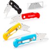 REXBETI 4-Pack Folding Pocket Utility Knife Quick-change SK5 Box Cutter