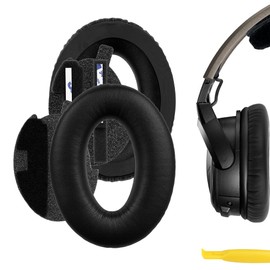 Geekria QuickFit Replacement Ear Pads Compatible with Bose Aviation X A10/A20 Headphones, Ear Cushions (Black)