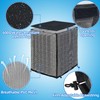 Qualward Full Mesh Central Air Conditioner Cover with Detachable Top,