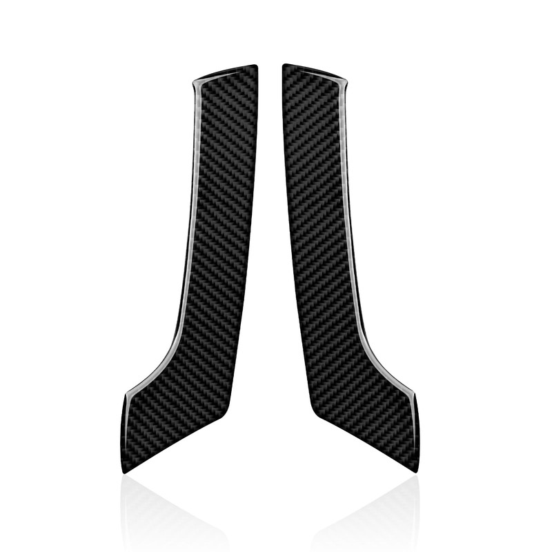 2 pezzi auto braccioli porta adesivi cover in fibra di