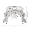 Didiseaon 2 Pcs Crystal Ball Stands, Silver Butterfly Sphere Display