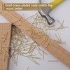 450pcs Gold Hardware Nails, 1-1/4‘’ × 16 Ga Brass Plated