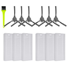 Tipdiy G90 Replacement Parts for A1 S1 VIPSUN Z1 Betboyles V75S ROPVACNIC Robot Vacuum Accessories 6 Side Brush 6 Filter