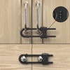 4 PACK Child Proof Sliding Cabinet Door Code Locks Baby