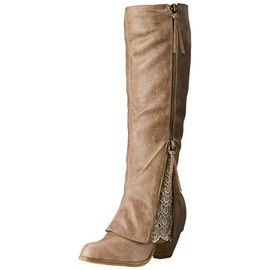 Not Rated Women's Sassy Classy Riding Boot, Taupe, 6.5 M US