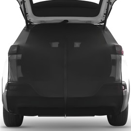 D-Lumina Sun Protection Car Tailgate, Fly Screen Car, Boot Cover with Zip, Magnetic Divider Curtain, Shade Net, Mosquito Net for Camping, Travel (174 x 150 cm)