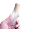 3Pcs 30ml 1oz Matte Glass Pump Lotion Bottles with Wood