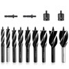 CRLITSIY Wood Drill Bit Set with Impact Wrench Adapter, Hexagonal