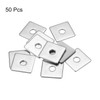 uxcell Square Washer, 50Pcs M6x20x20x1.5mm 304 Stainless Steel Square Plate