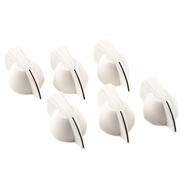Fender Chicken Head Amp Knobs, White, 6-Pack