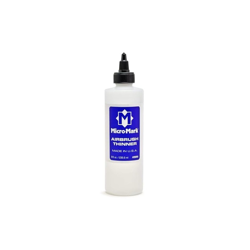 Micro-Mark Airbrush Paint Thinner, 8oz - Made in USA Acrylic