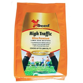 X-Seed Ultra Premium High Traffic Lawn Seed Mixture, 7-Pound