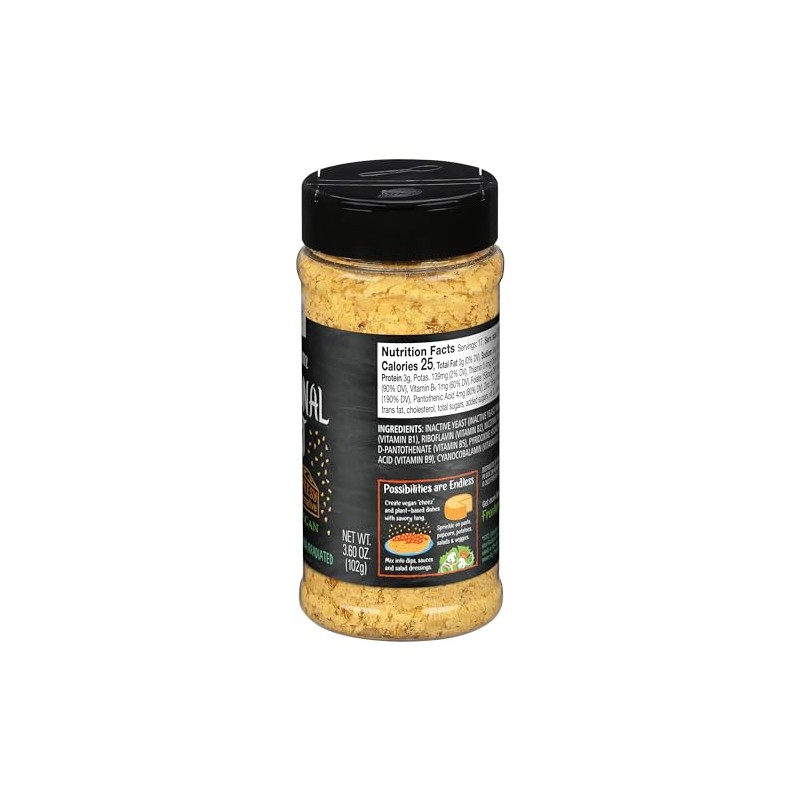 Frontier Co-op Premium Nutritional Yeast Flakes, 3.6 oz. - Vegan,
