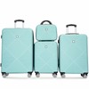 Tripcomp Luggage 4 Piece Set, Hardshell ABS Suitcase Set with