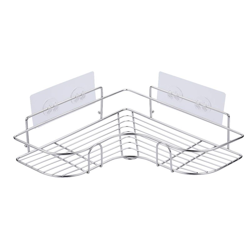 LAIGOO 8 Pcs Replacement Corner Shower Caddy Adhesive Hook Stickers,