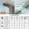 YXHOMME Double Row Ceiling Curtain Track - Double Rails for