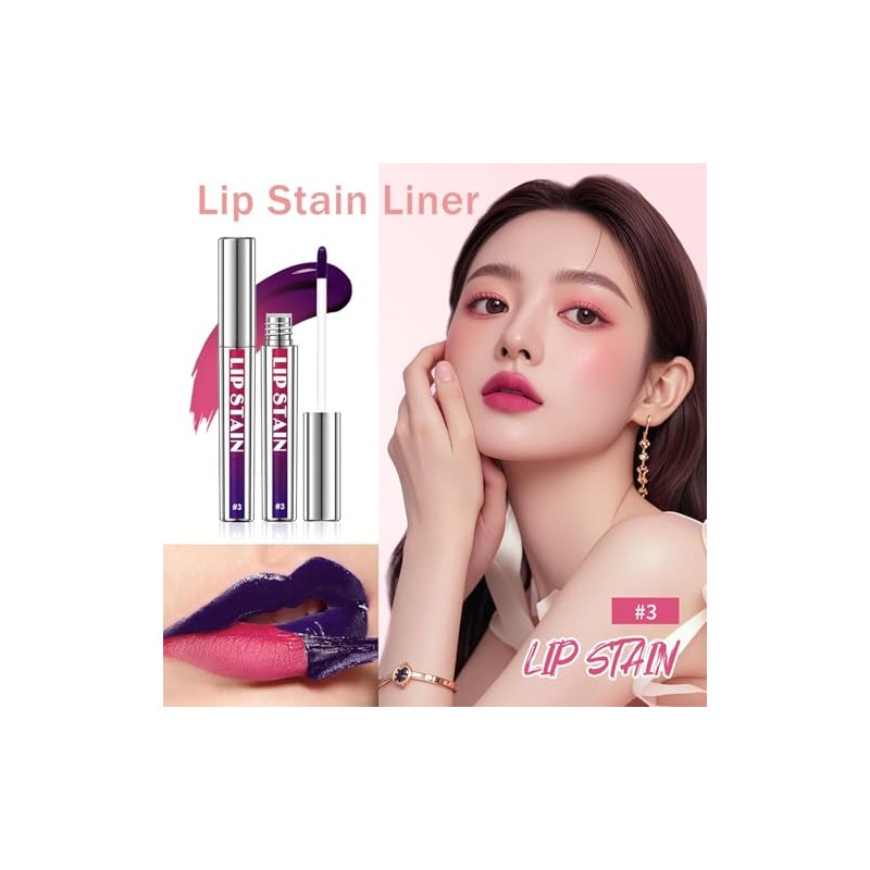 3 unidades de tinte de labios despegable, tinte de labios