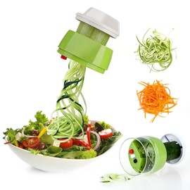 FHBHJNATC Vegetable Slicer, Spiral Cutter, Vegetable Cutter, Spaghetti Vegetable Slicer, Spiral Cutter for Vegetable Spaghetti, Zucchini, Carrots, Potatoes, Onions