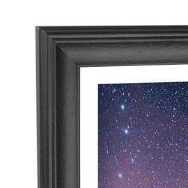XYFBYSH 19x26 Picture Frame Solid Wood Black, Display 17"x24" (With mat) or 19"x26" (Without mat) Photos, Poster, Painting,Puzzles (X23B1926W1724)
